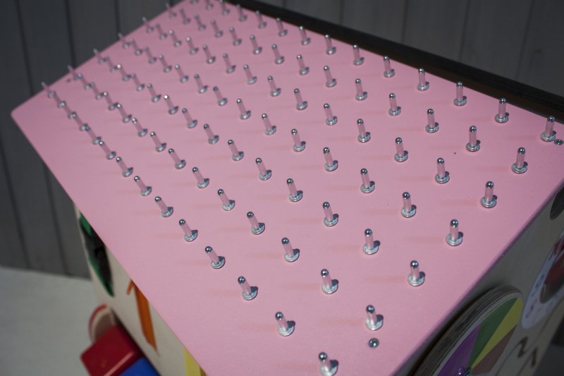 Бизиборд домик с геобордом и доской для рисования