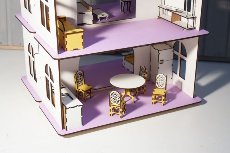 Разборный домик с мебелью